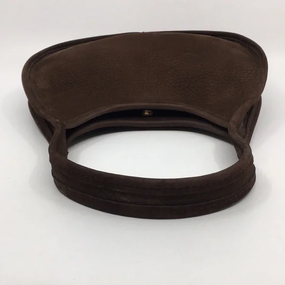 SOLD!!! Vintage Coach Mini Ergo 4399 Chocolate Brown Nubuc Suede Bag - Picture 7 of 16